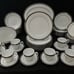 Austin Platinum by Noritake - 50pc Estate Set of Platinum Edged Dinnerware