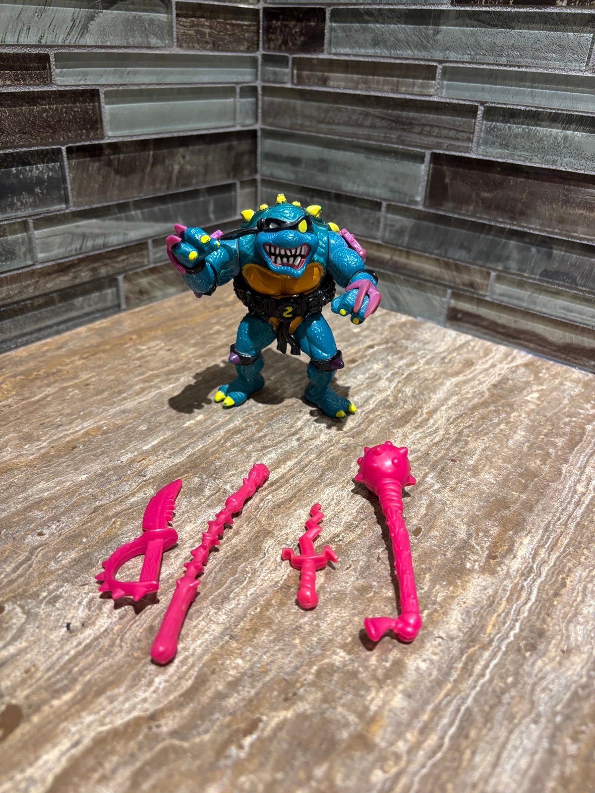 1990 Playmates TMNT Slash Vintage 100% Complete Ninja Turtles