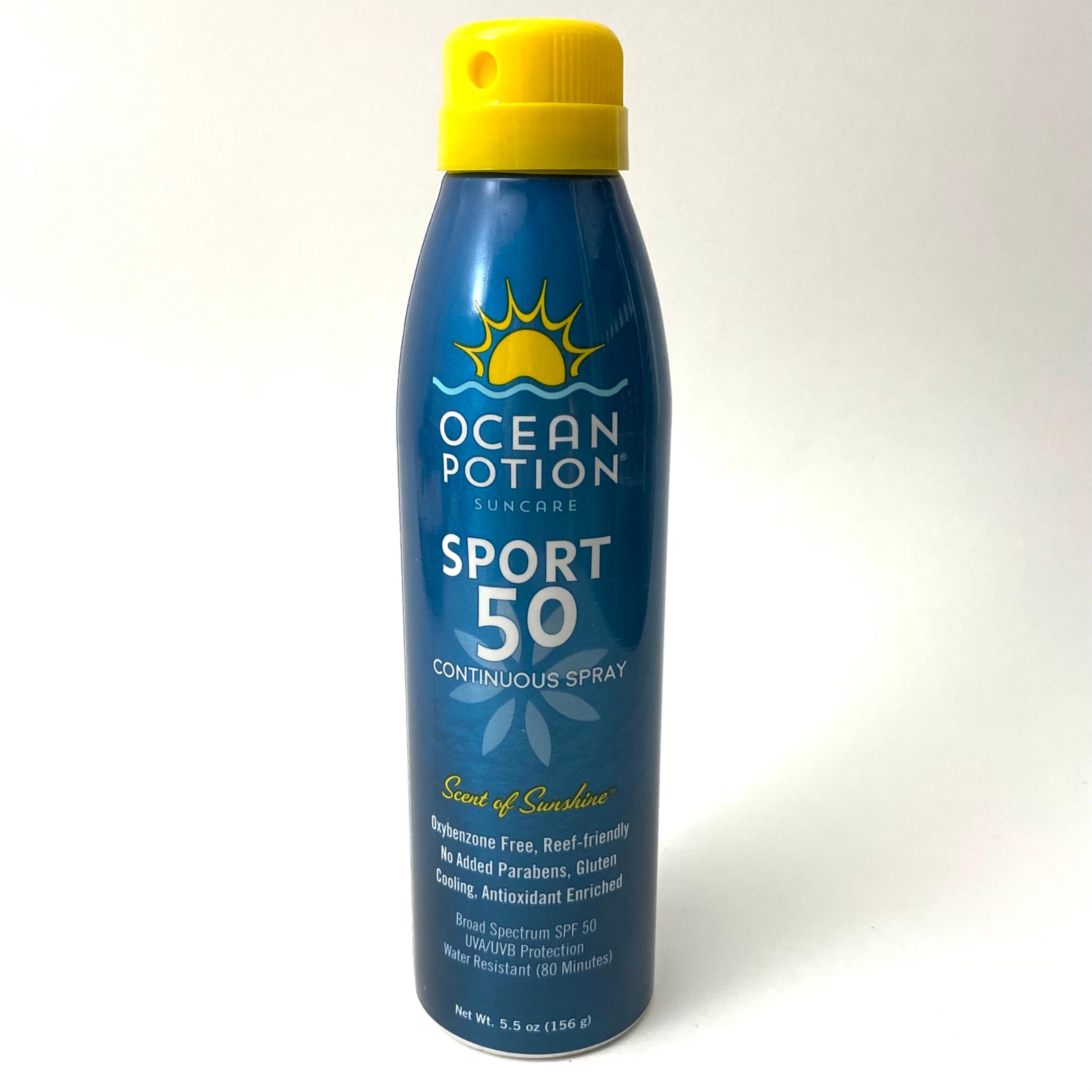 Ocean Potion Sport SPF 50 Continuous Spray Sunscreen Scent of Sunshine 5.5 oz