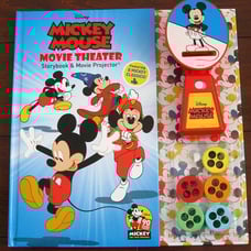 Mickey Mouse Movie Theater Storybook & Slide Projector Complete EX Works