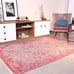 Alfa Rich 3x10 Area Rugs, Pink Grey Rug, Reversible Cotton Pet Friendly Washable