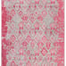 Alfa Rich 3x10 Area Rugs, Pink Grey Rug, Reversible Cotton Pet Friendly Washable