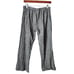 GODDESS GEAR lagenlook crop linen cotton blend micro stripe grey pant S
