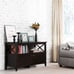 Wood TV Stand Console Table