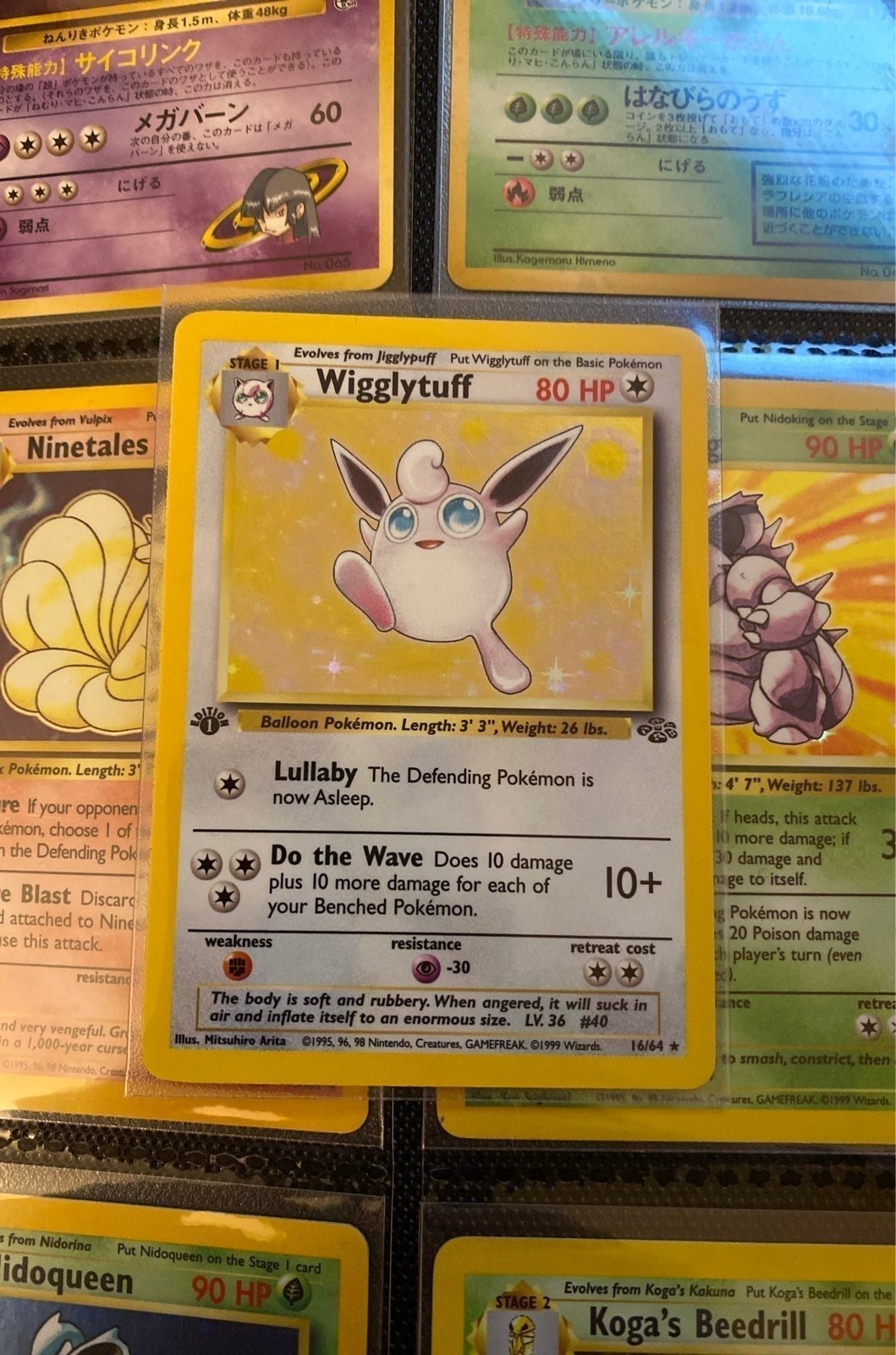 1st Edition Holo Wigglytuff Pokemon Card