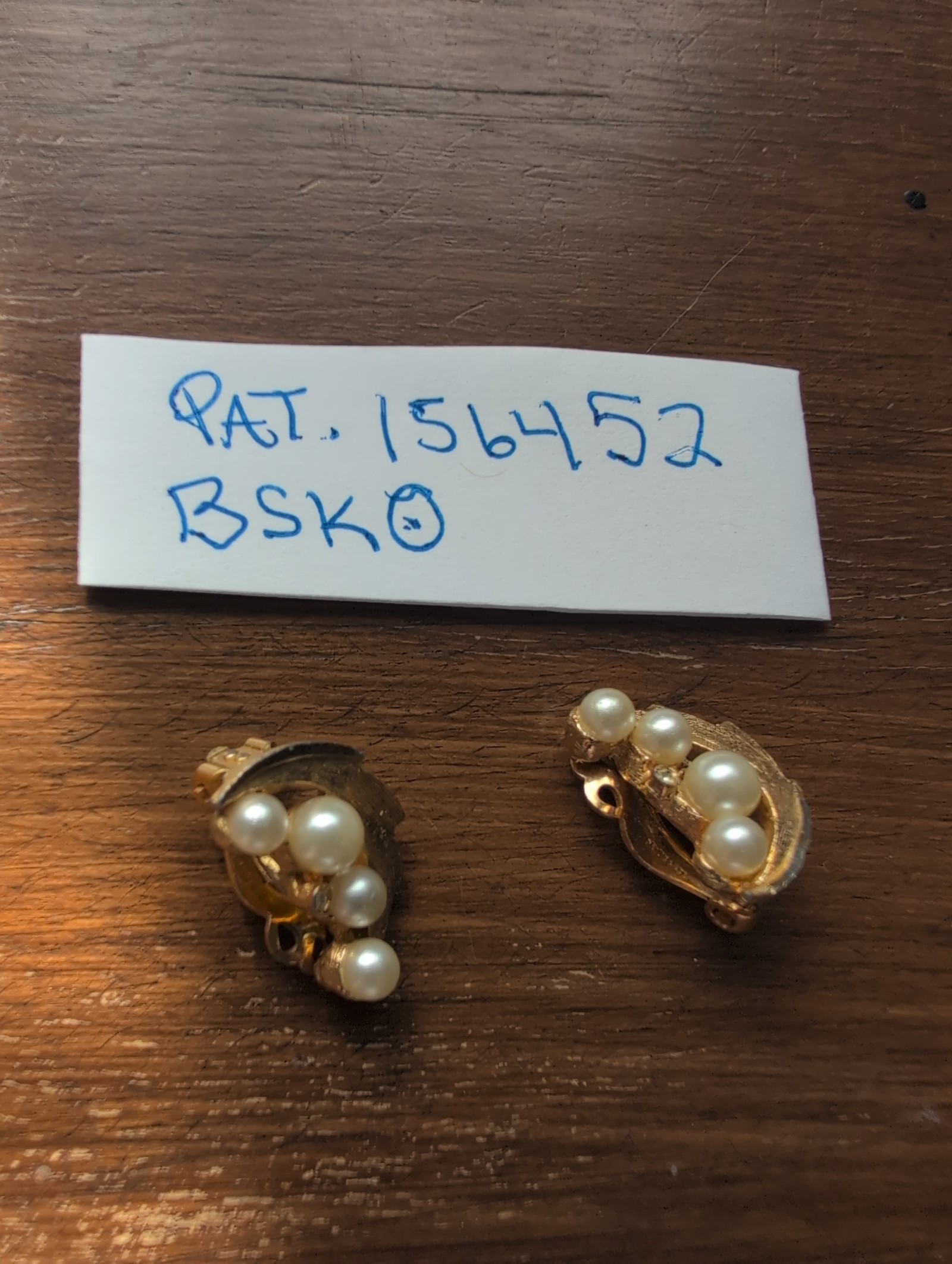 Beautiful Pearl Clip on earrings