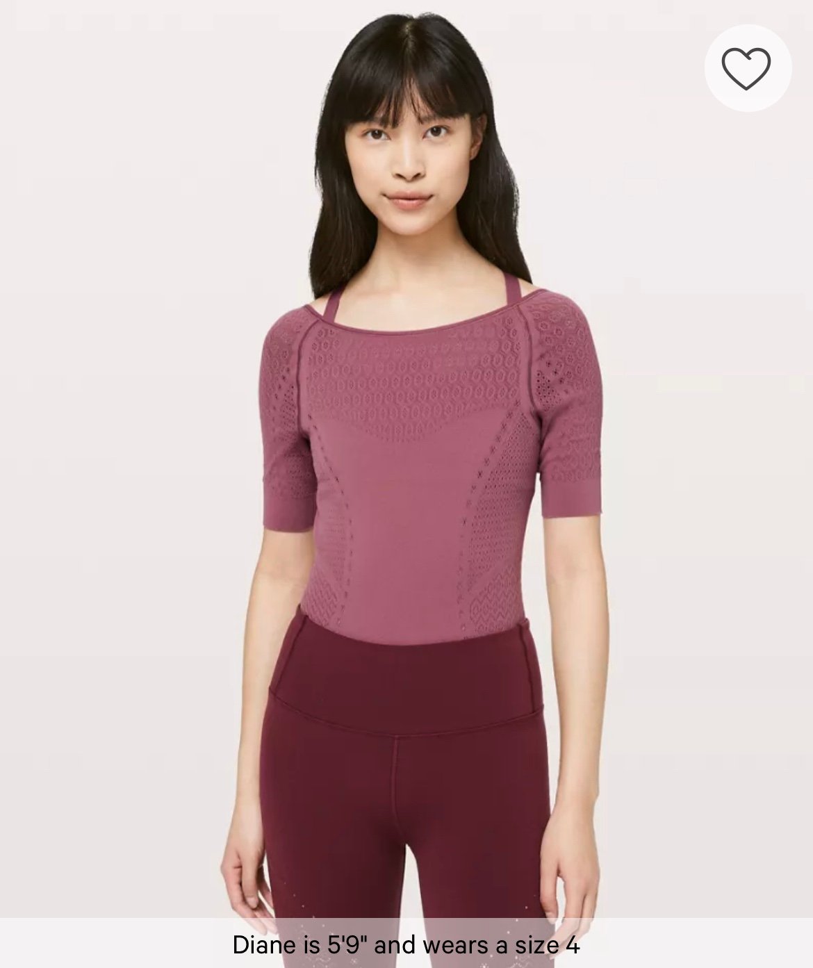 Lululemon Reveal Bodysuit NWT Mindful Motion Sz 4 One Piece Shirt Leotard 88