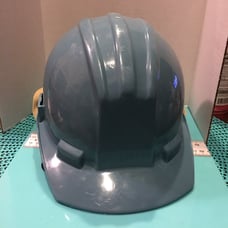 Bullard Vtg Blue Hardhat #5100 W/Leather