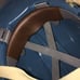 Bullard Vtg Blue Hardhat #5100 W/Leather