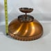 Vtg Starburst Atomic Saucer Space Age MCM Sunburst Cooper Ceiling Lamp Union Mad