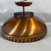 Vtg Starburst Atomic Saucer Space Age MCM Sunburst Cooper Ceiling Lamp Union Mad