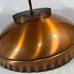 Vtg Starburst Atomic Saucer Space Age MCM Sunburst Cooper Ceiling Lamp Union Mad