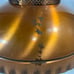 Vtg Starburst Atomic Saucer Space Age MCM Sunburst Cooper Ceiling Lamp Union Mad