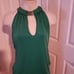 bebe green halter top m