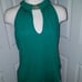bebe green halter top m