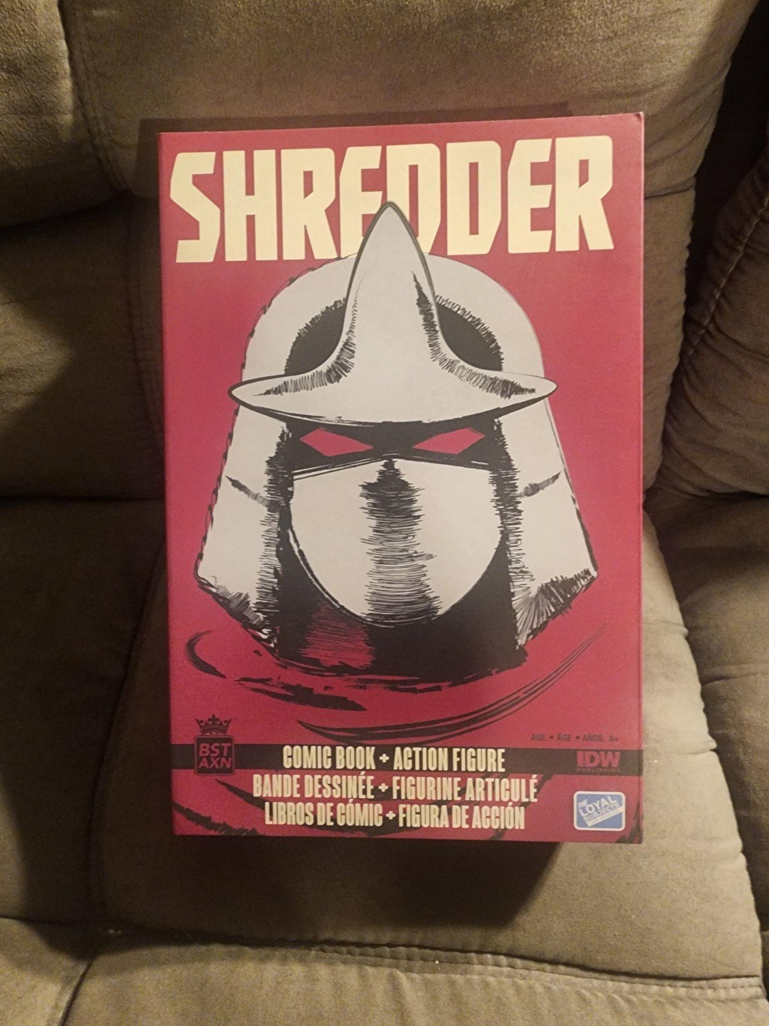 TMNT BST The Loyal Subjects AXN "Super Shredder" 8" XL Action Figure/Comic Book