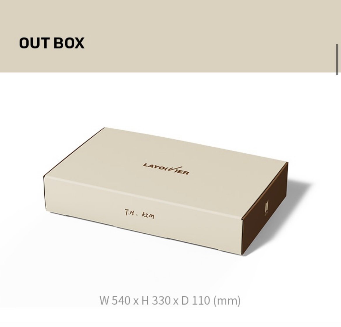 BTS V Layover MERCH BOX #17 ARMY Membership official