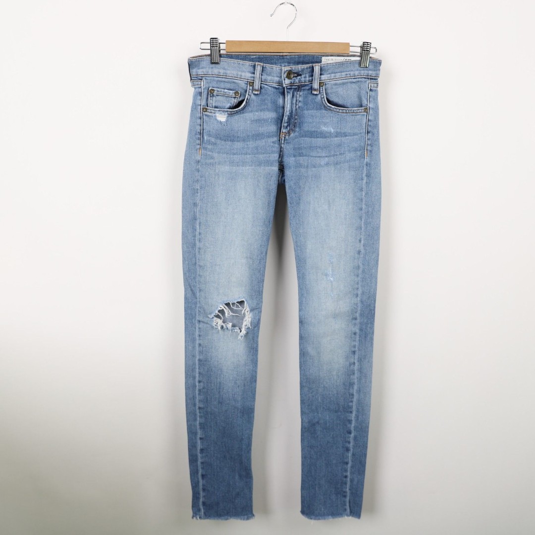 Rag & Bone Distressed Raw Hem Dre Jeans size 24