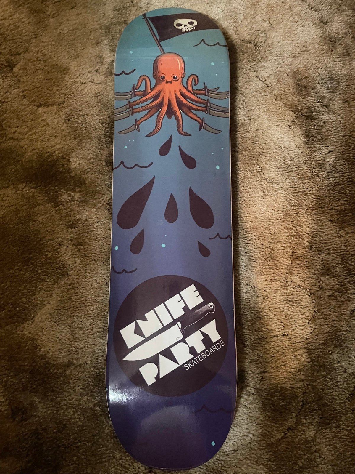 Knife party skateboards 8.25 Jolly Roger deck