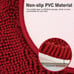 Chenille Non-Slip Bathroom Rug Love Shaped Shag Shower Mat, 20X24 Inches Red