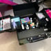 Makeup caddy storage with key