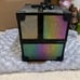 Makeup caddy storage with key