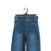 Spanx Women XS Cropped Flare Jeans Blue Medium Wash Raw Hem Shaping 20231R NEW