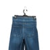 Spanx Women XS Cropped Flare Jeans Blue Medium Wash Raw Hem Shaping 20231R NEW