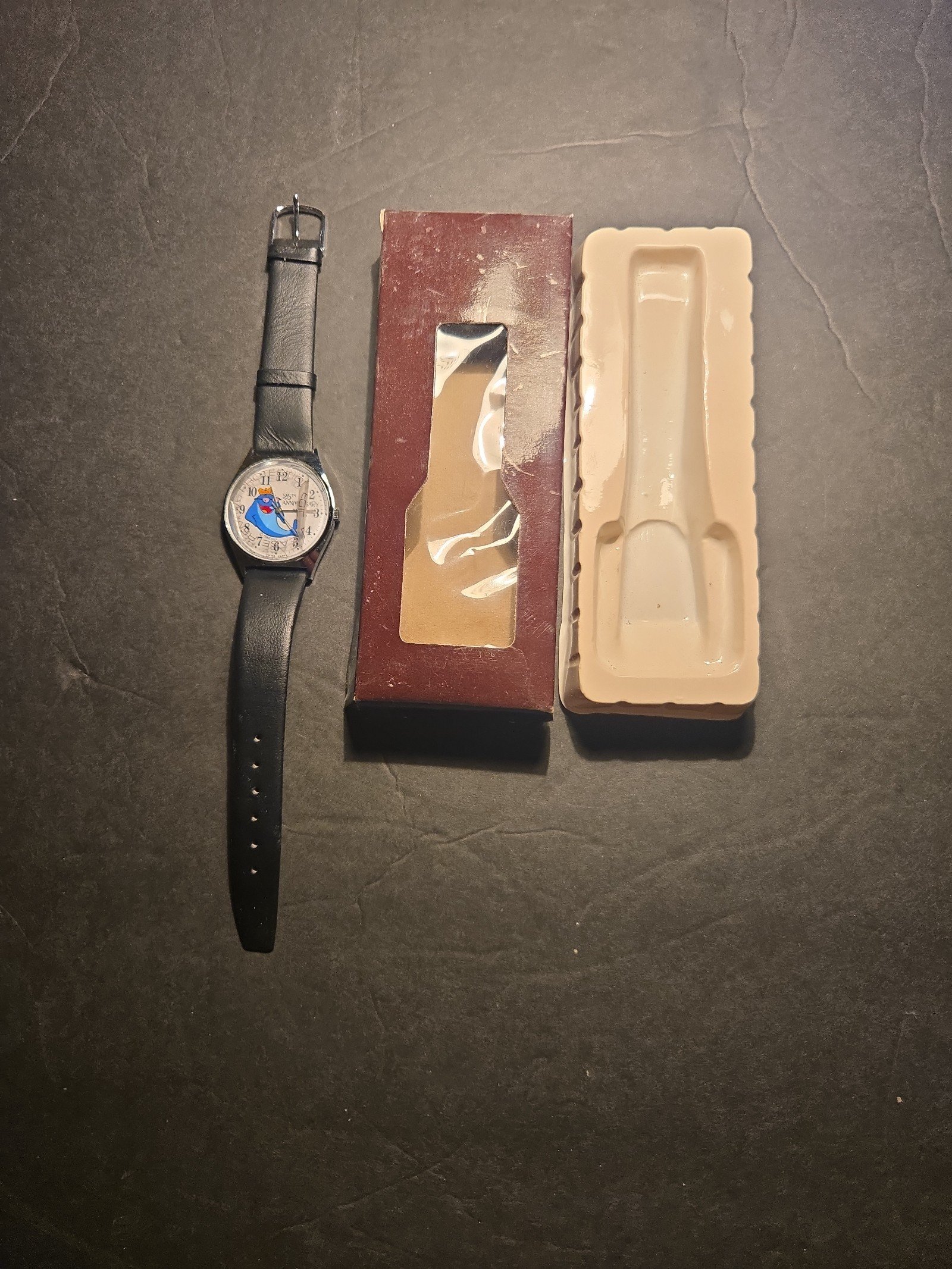 25TH ANNIVERSARY TUNA QUARTZ WATCH W/ LEATHER BAND NEW IN BOX SERIAL #078148