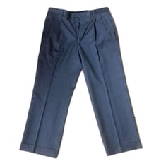 Jos A Banks | Men’s Wool Cuffed Pleated Pants | Black Gray | Waist 34 #290