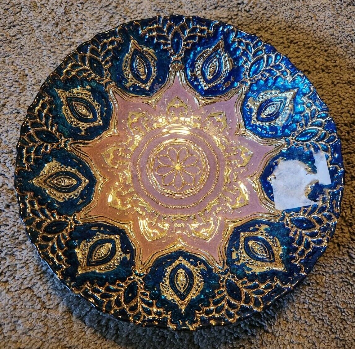 Blue Turkish Style Decorative Plate