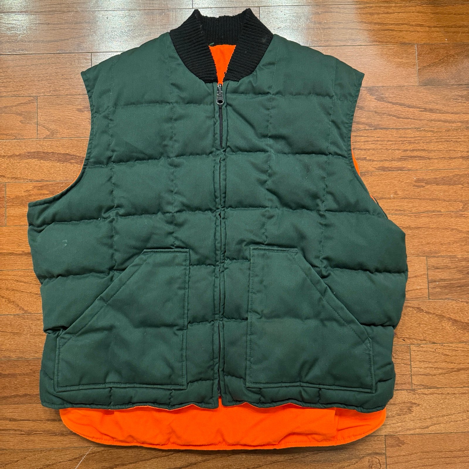 Walls Blizzard Pruf Green Puffer Work / Ski Vest Vintage