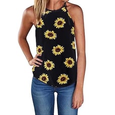 Casual Halter Top Spaghetti Strap