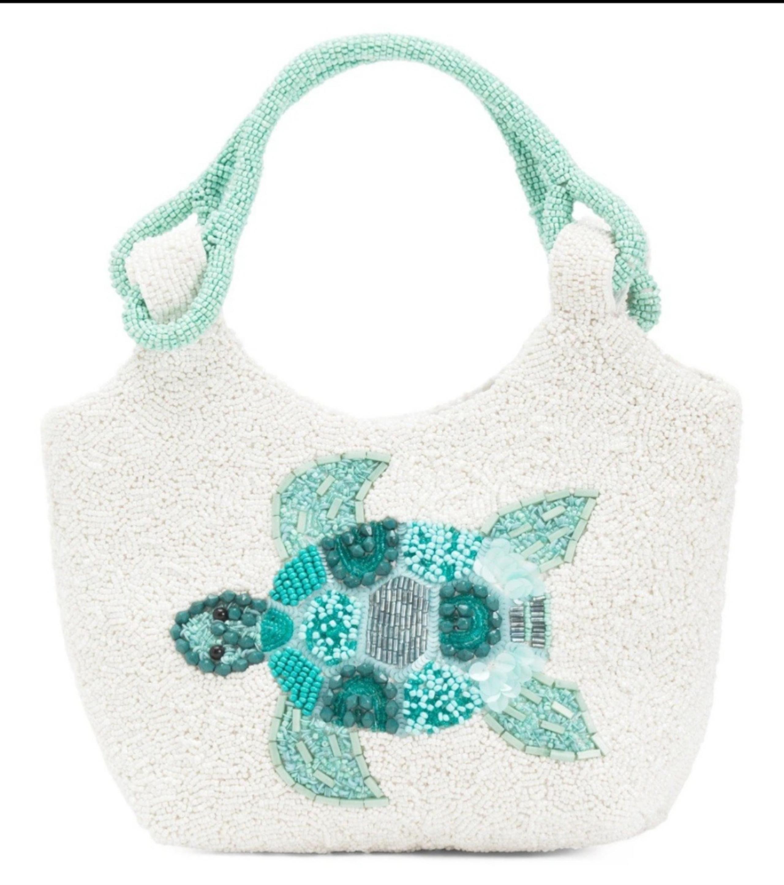 BEADED TURTLE TIK TOK VIRAL SATCHEL .