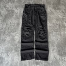 Vintage Y2K Faded Black Cargo Tech Double Knee Pants