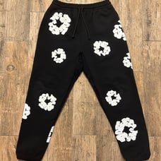 Black Denim Tear Pants