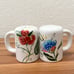 TABLETOPS Gallery Arielle Handpainted Flowers Salt & Pepper Shaker Tray Set. New