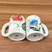 TABLETOPS Gallery Arielle Handpainted Flowers Salt & Pepper Shaker Tray Set. New