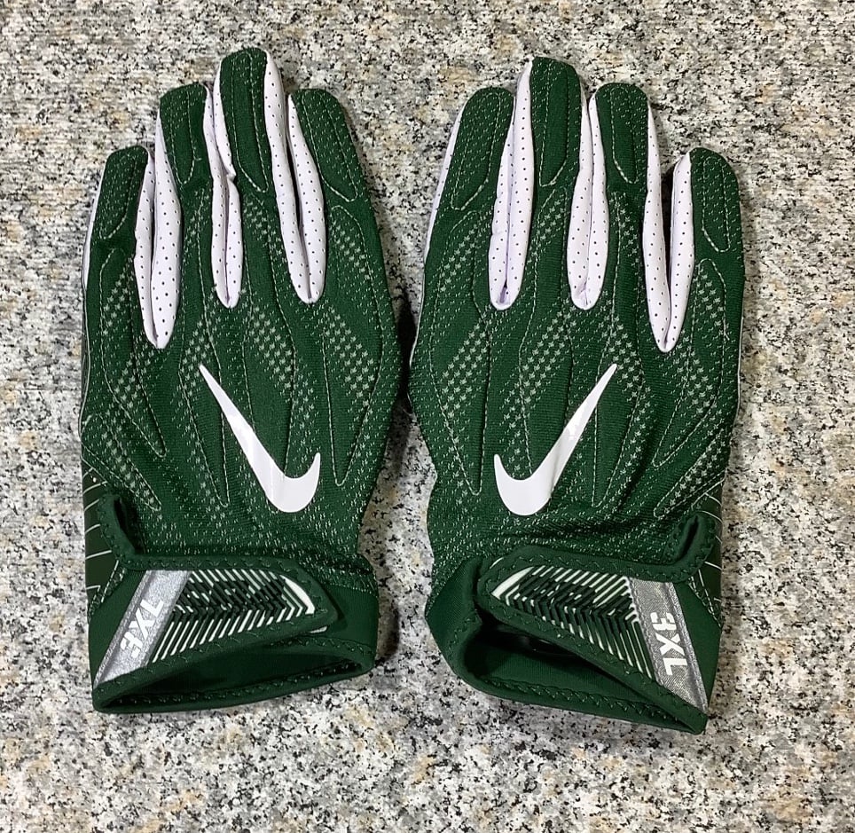 NIKE Nike Green Vapor Jet Football Gloves - 3XL
