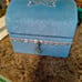 90s icing/claires butterfly trinket box AS IS