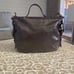 Coach Brown Patent Leather Zoe Hobo (12735)