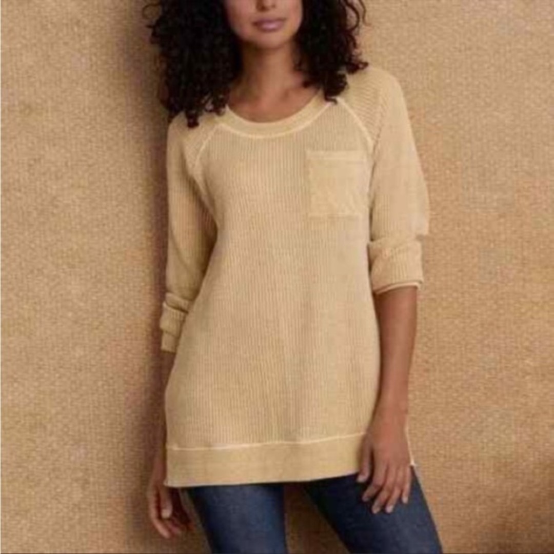 Soft Surroundings Autumn Waffle Pocket Tunic