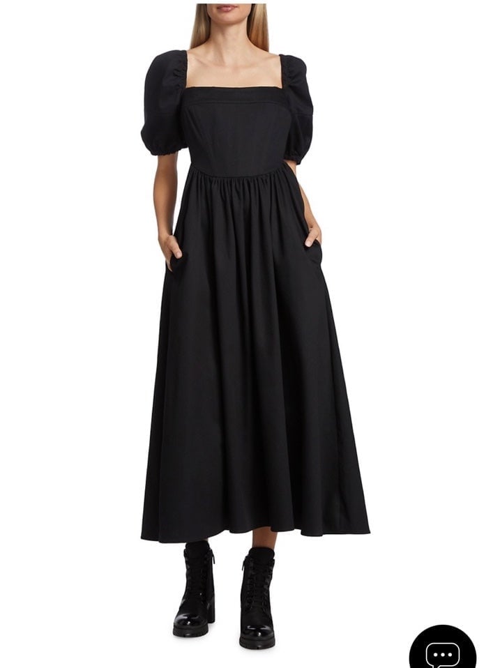 Rosetta Getty cotton corset midi dress