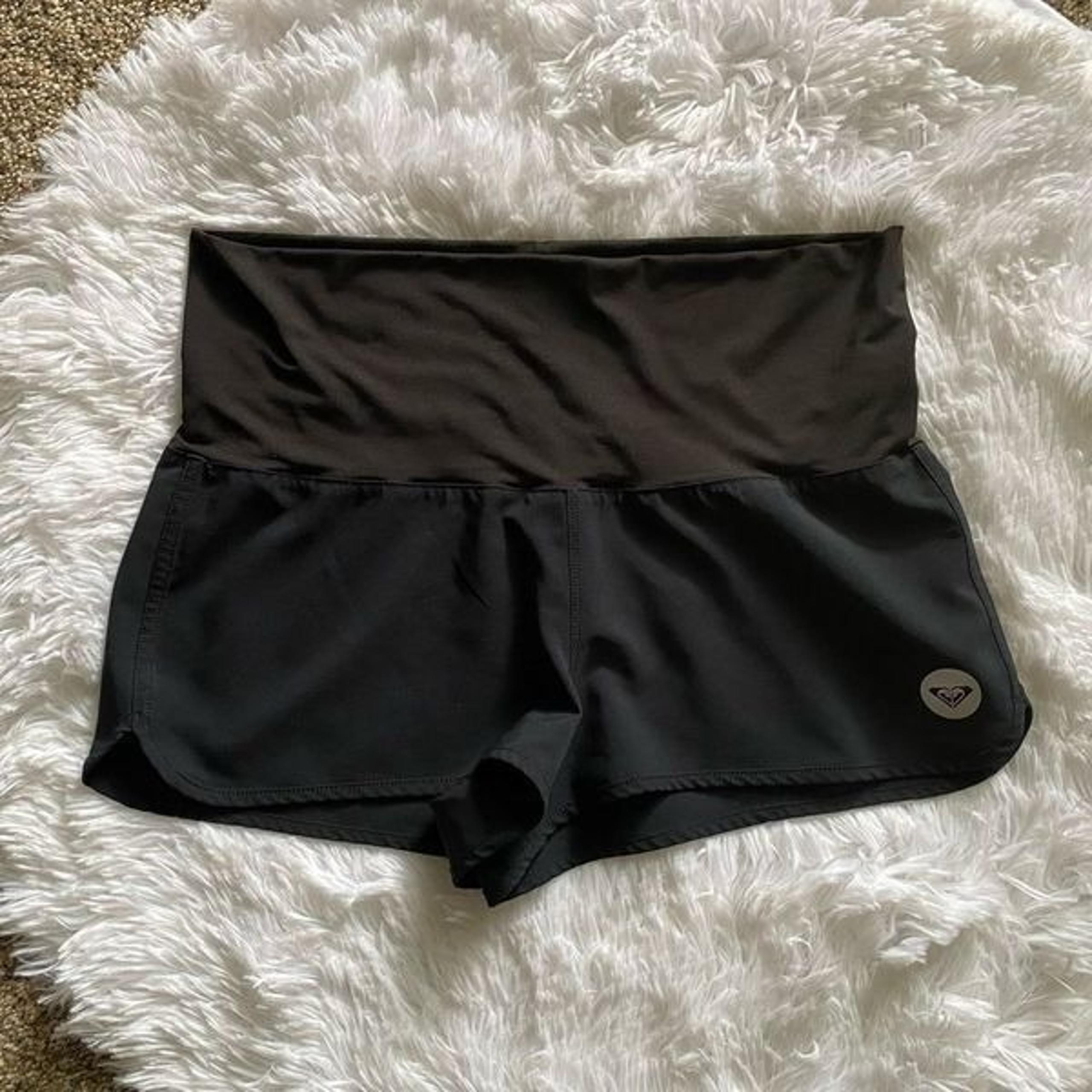 Roxy Shorts Black Drawstring Waist Womens Size Medium