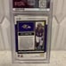 2022 Panini Score Green Kyle Hamilton Auto Rookie Baltimore Ravens PSA 9