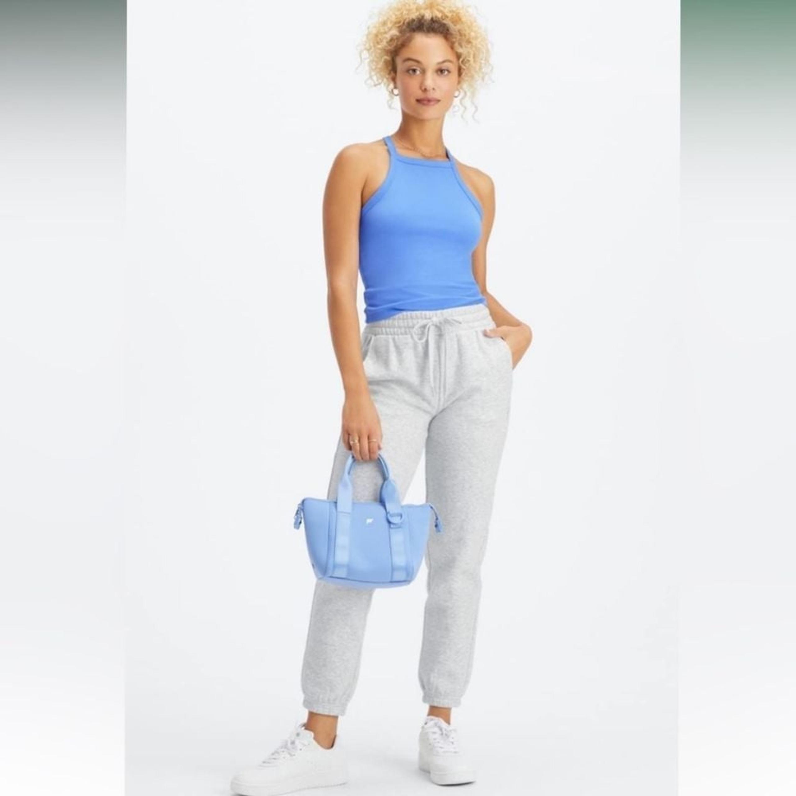 Fabletics Eco Go-To Classic Sweatpants in Light Grey NWOT