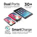 Bundle of 3 Duro POWERUP QI WIRELESS CHARGING 10,000MAH DUAL USB BACKUP BATTERY