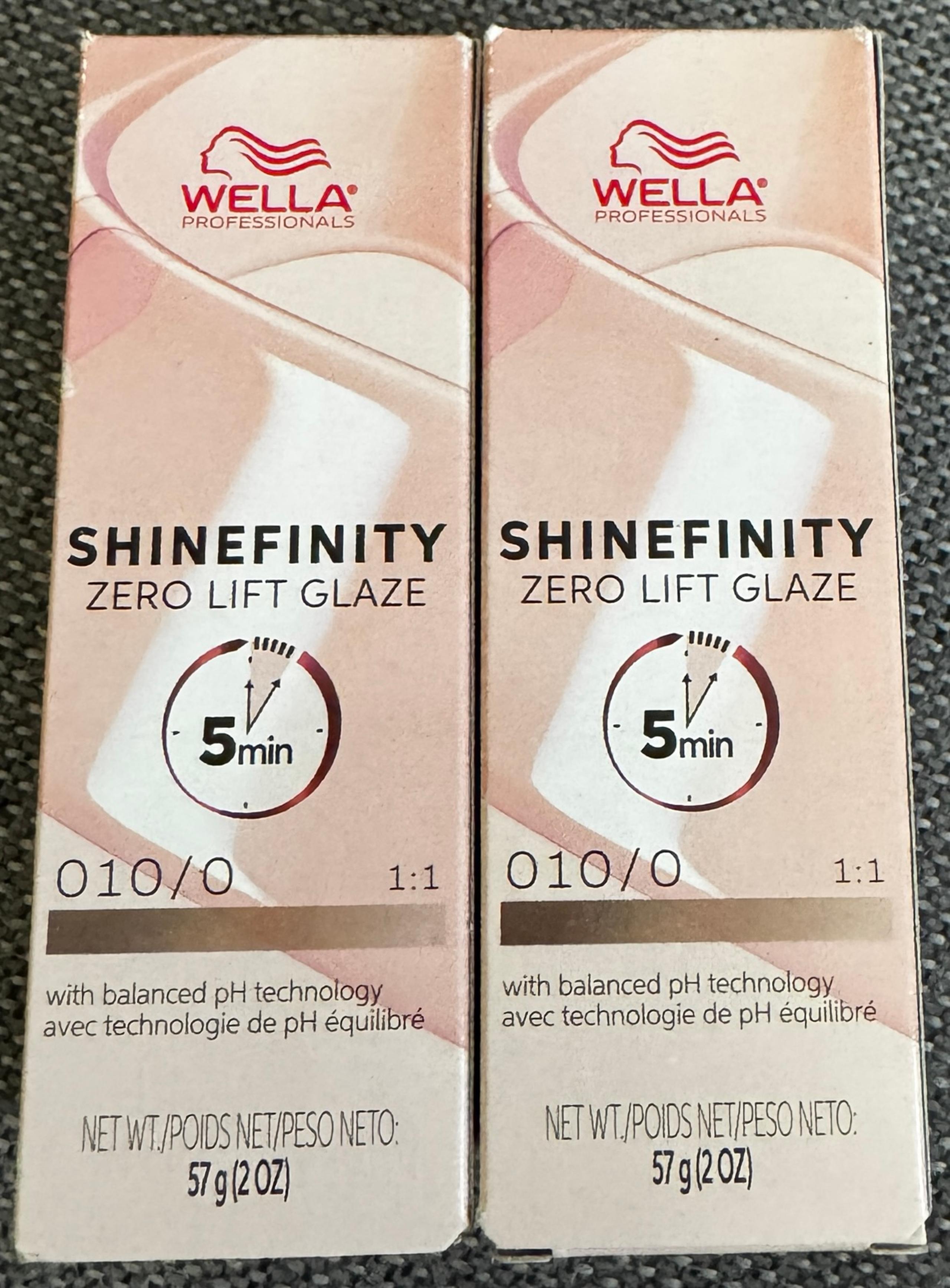 Wella Shinefinity Zero Lift Glaze - 010/0- Natural Flash - 2pk