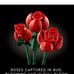 LEGO Botanicals Bouquet of Roses Artificial Flowers - Fake Red Roses Building Se