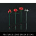 LEGO Botanicals Bouquet of Roses Artificial Flowers - Fake Red Roses Building Se